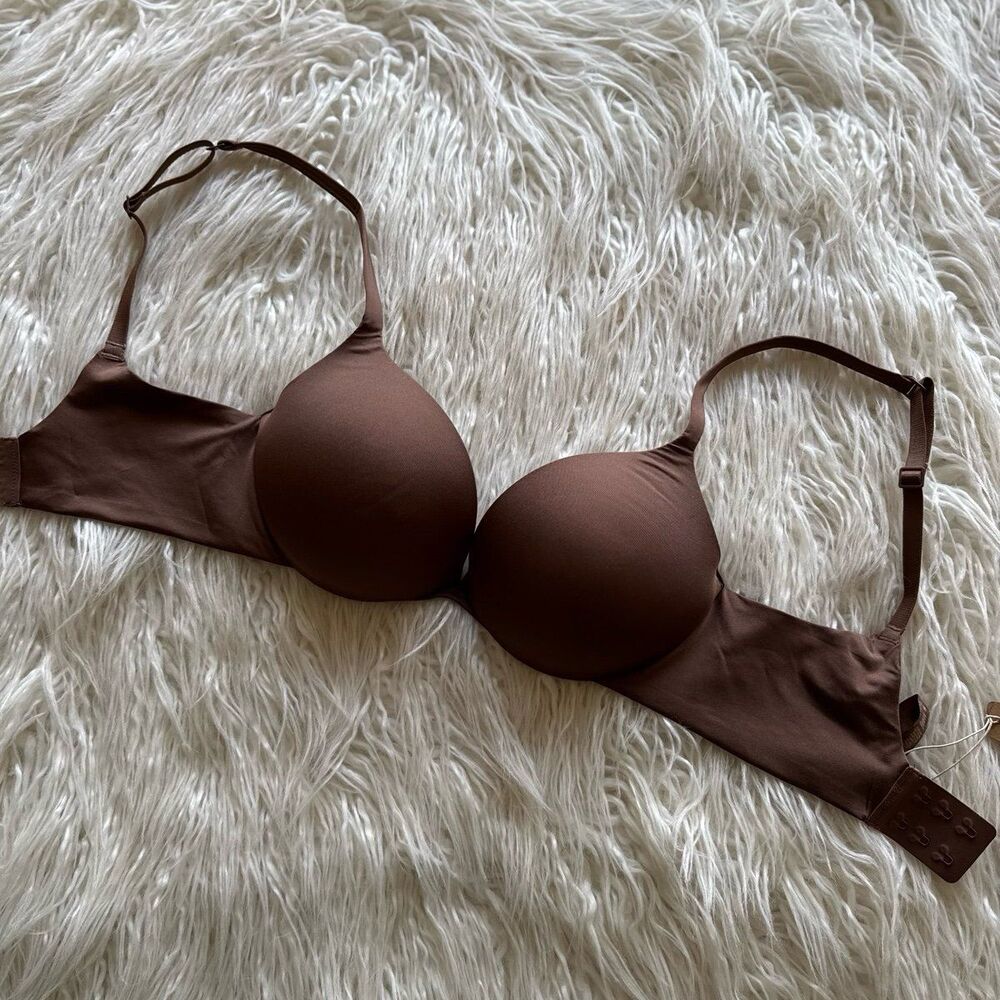 Skims Ultimate Pushup Plunge Bra Jasper Size 30D - Picture 6 of 11